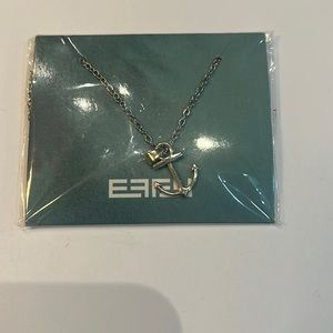 Effy Anchor Necklace Silver Colour